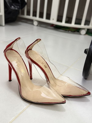 High Heels Sandal like new, red, size 38