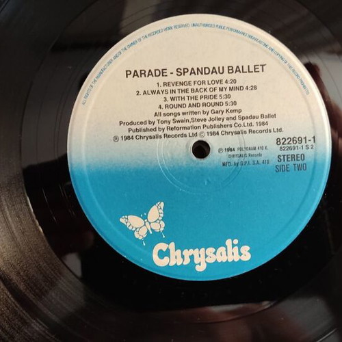 Spandau Ballet Parade vinyl used, electronic music