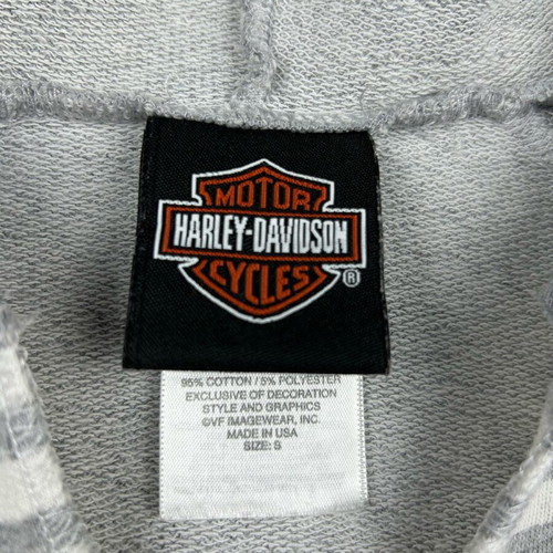 Harley-Davidson gray striped raglan sweatshirt used, size S