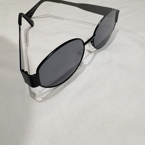Black Oval Sunglasses Vintage 90s Style