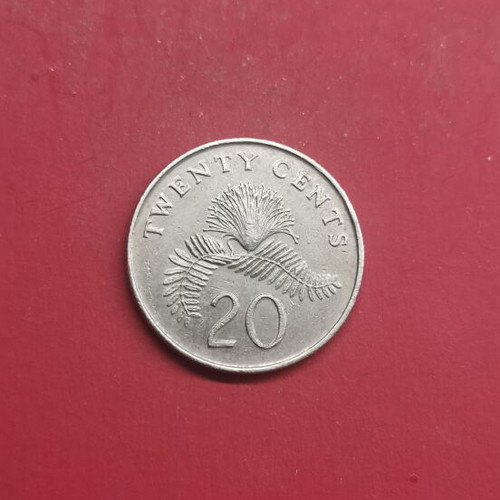 Singapore 20 Cents Coin 1987 used
