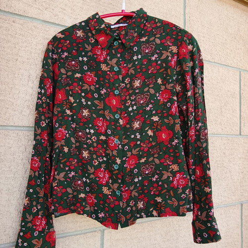 SheX vintage floral women's shirt, size S