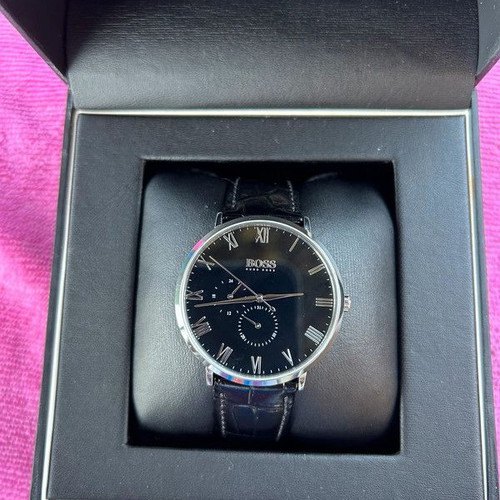 Hugo Boss William Collection watch new, men's, black-silver
