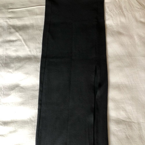 Women's short blouse and skirt set like new, black