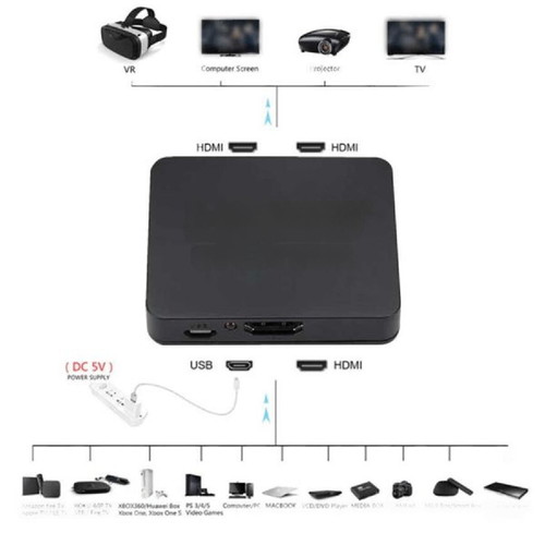 4K HDMI active splitter with 1 input and 2 outputs new