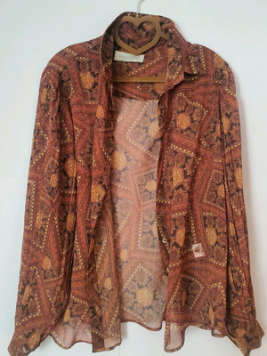 Vassia Kostara shirt L brown like new
