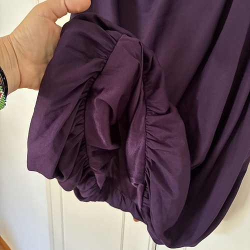 Forever 21 Y2K Purple One Shoulder Ruffle Bubble Dress Size M Like New