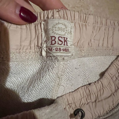 Bershka cotton tracksuit like new, beige, size M