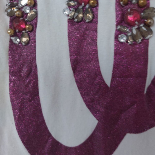 Liu Jo long sleeve blouse with stones, white, XS-S