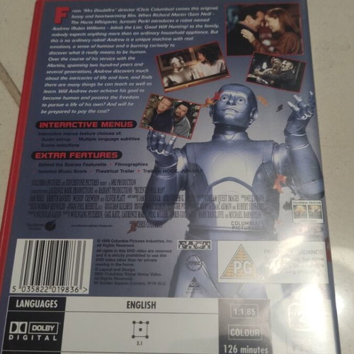 Bicentennial Man DVD used, foreign cinema, Robin Williams, Greek subtitles