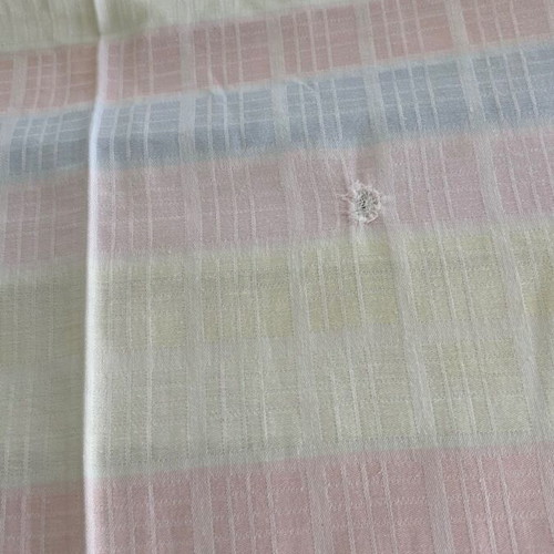 Tablecloth with 3 napkins used, pastel colors, cotton fabric