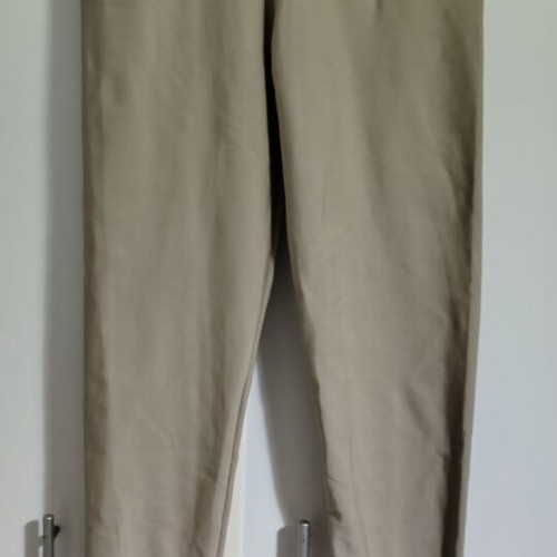 High-waisted leggings size M like new, beige with thick fabric