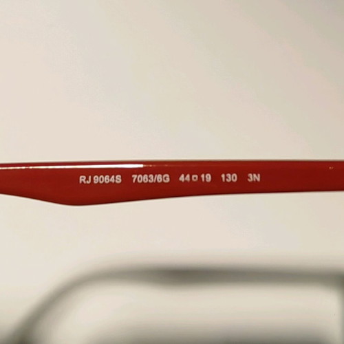 Rayban kids sunglasses used, red frame