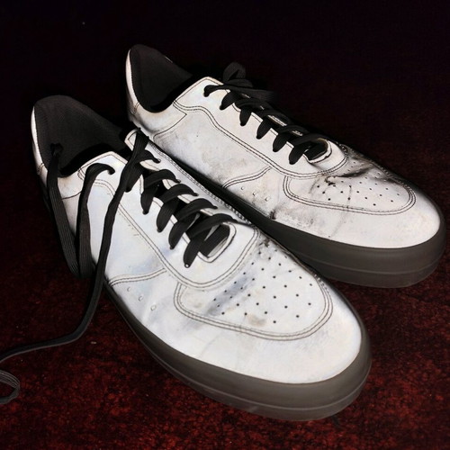 Παπούτσια sneakers Bershka μεταχειρισμένα, γκρι ανακλαστικά, μέγεθος 45