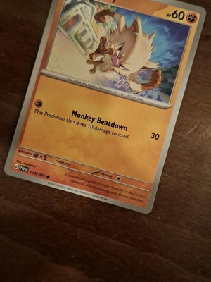 Pokemon Card Mankey new