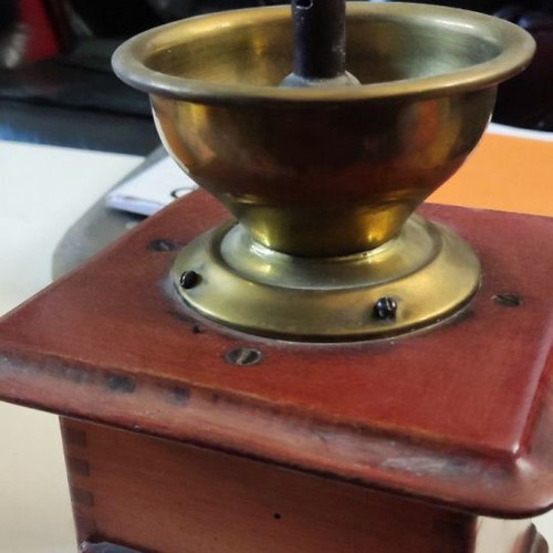Old coffee grinder used