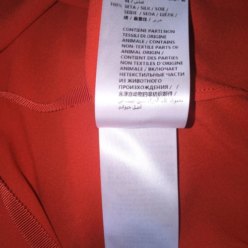 Alexander McQueen silk shirt new, size L, red