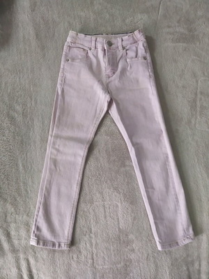 Zara slim denim jeans new, 4-5 years, soft pink color, 104 cm