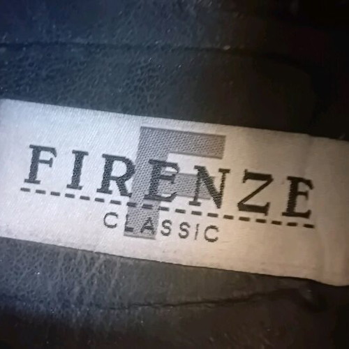 Men's black Firenze classic shoes 43 100% Italian leather like new
