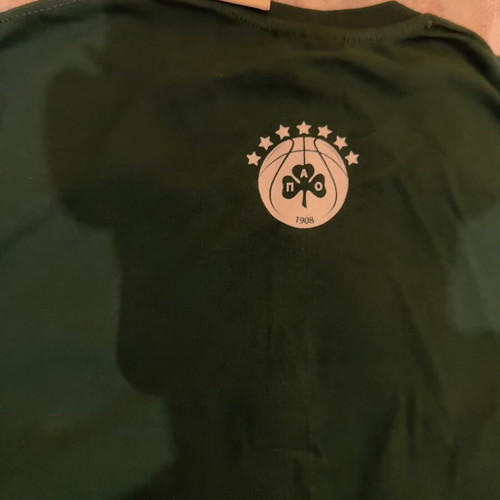 Panathinaikos BC Road to Abu Dhabi T-shirt new, size Large