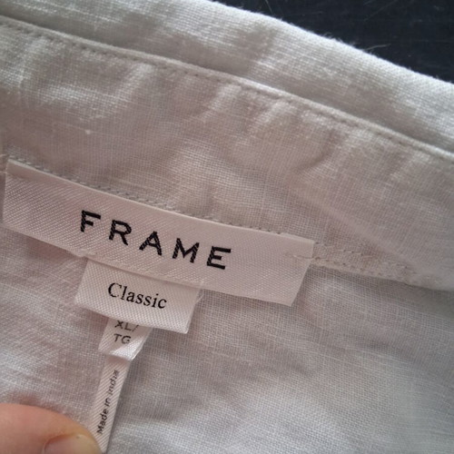 Frame linen shirt, white summer style