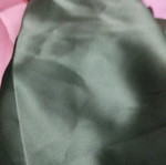 Green satin solid color scarf