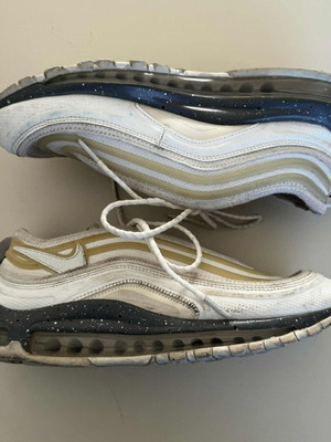 Nike Air Max 97 μεταχειρισμένα sneakers μέγεθος 40, άσπρο και μπεζ