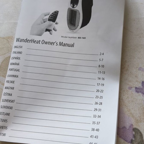 Small Wande Heat electric heater like new
