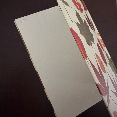 Neochart notebook like new with hardcover and leaf designs