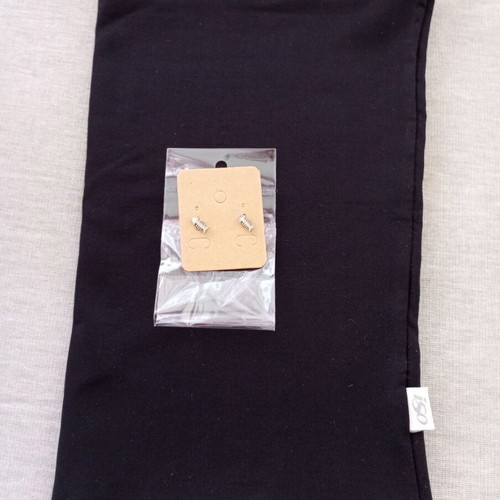 ISO Black Strapless Top like new with stainless steel earrings gift