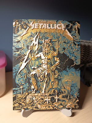 Metallica Athens 2026 3D Printed Collector's Edition Card new