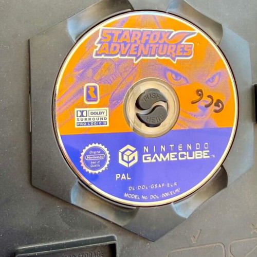 Starfox Adventures GameCube game disc like new
