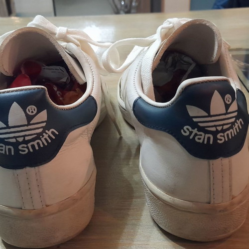 Adidas Stan Smith sneakers used, genuine leather, size 36.5-37
