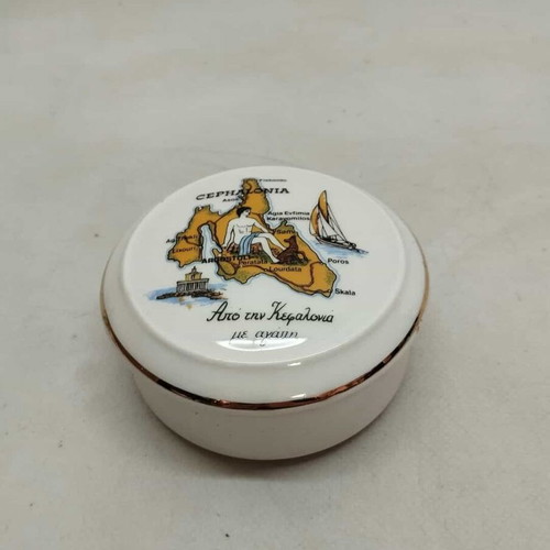 Handmade Greek jewelry box used from Kefalonia 11x11