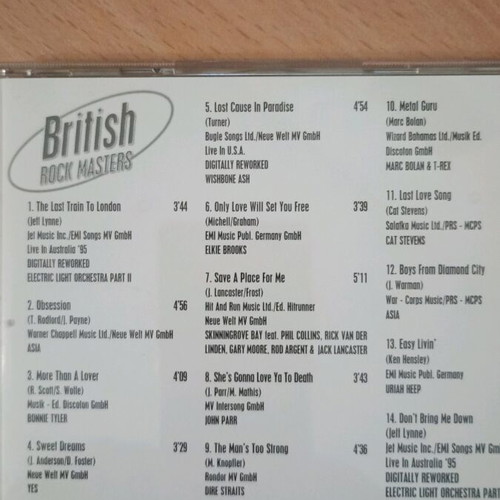 British Rock Masters CD used, rock selection