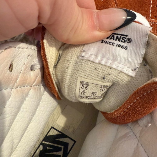 Vans Sk8-Hi sneakers used, orange, size 41