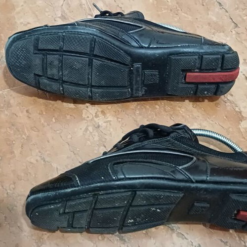 Prada casual shoes like new, black, sizes 40-40.5