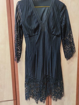 Anel black lace dress size S