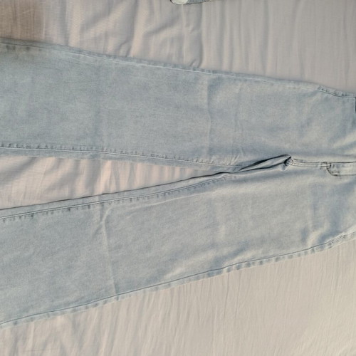 Jeans elastic, high-waisted, like new, gray, size XL