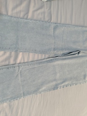 Jeans elastic, high-waisted, like new, gray, size XL
