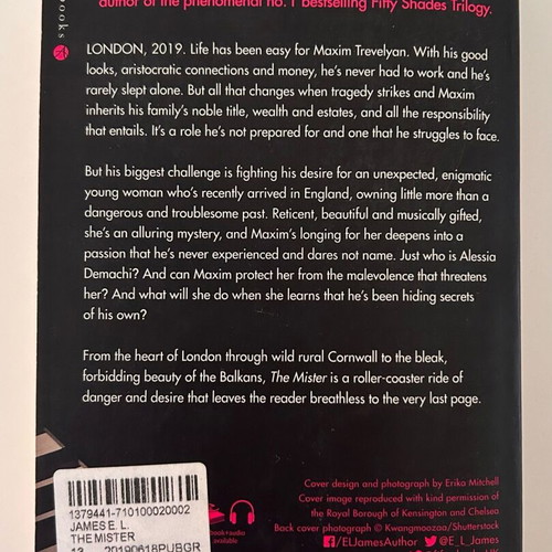 The Mister E L James book used, English language