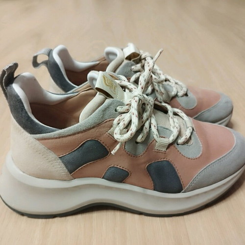 Hogan athletic shoes like new, size 36, gray pink