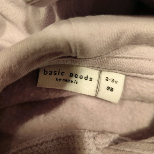 Name It hoodie 98 cm used, light purple with small marks