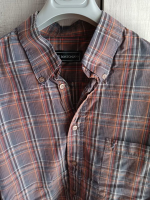 The Bostonians thin shirt used, size L, brown and orange