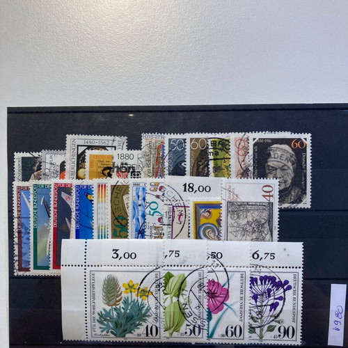Germany used complete stamp series 1980