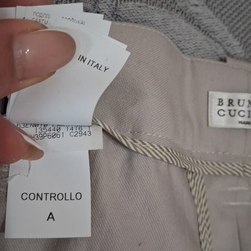 Brunello Cucinelli gray pants like new