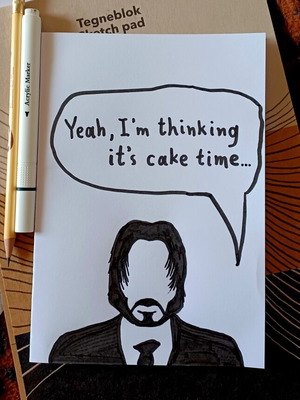 John Wick Handmade Birthday Greeting Card