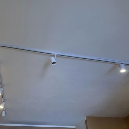 Ceiling light rails with 22 LED spotlights, complete set