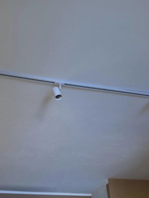 Ceiling light rails with 22 LED spotlights, complete set