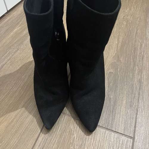 Migato suede boots with heels used, black, size 41